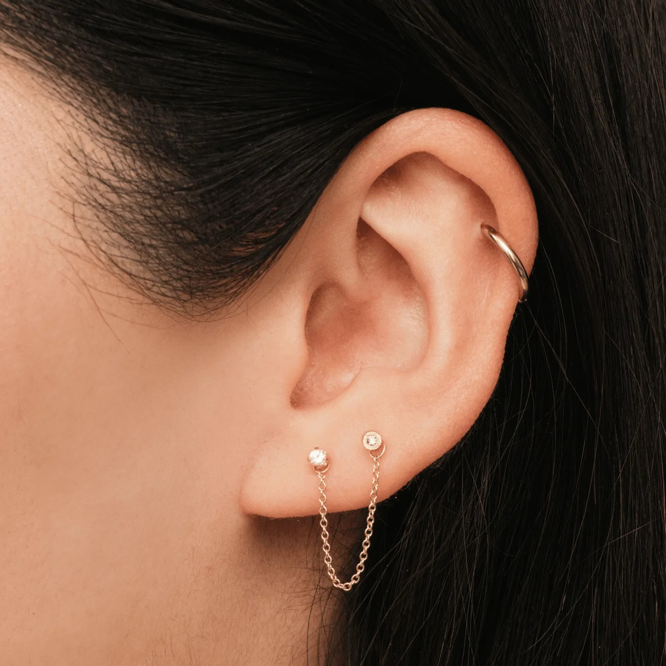 Opal Stud w/ Hoop & Bar Jacket