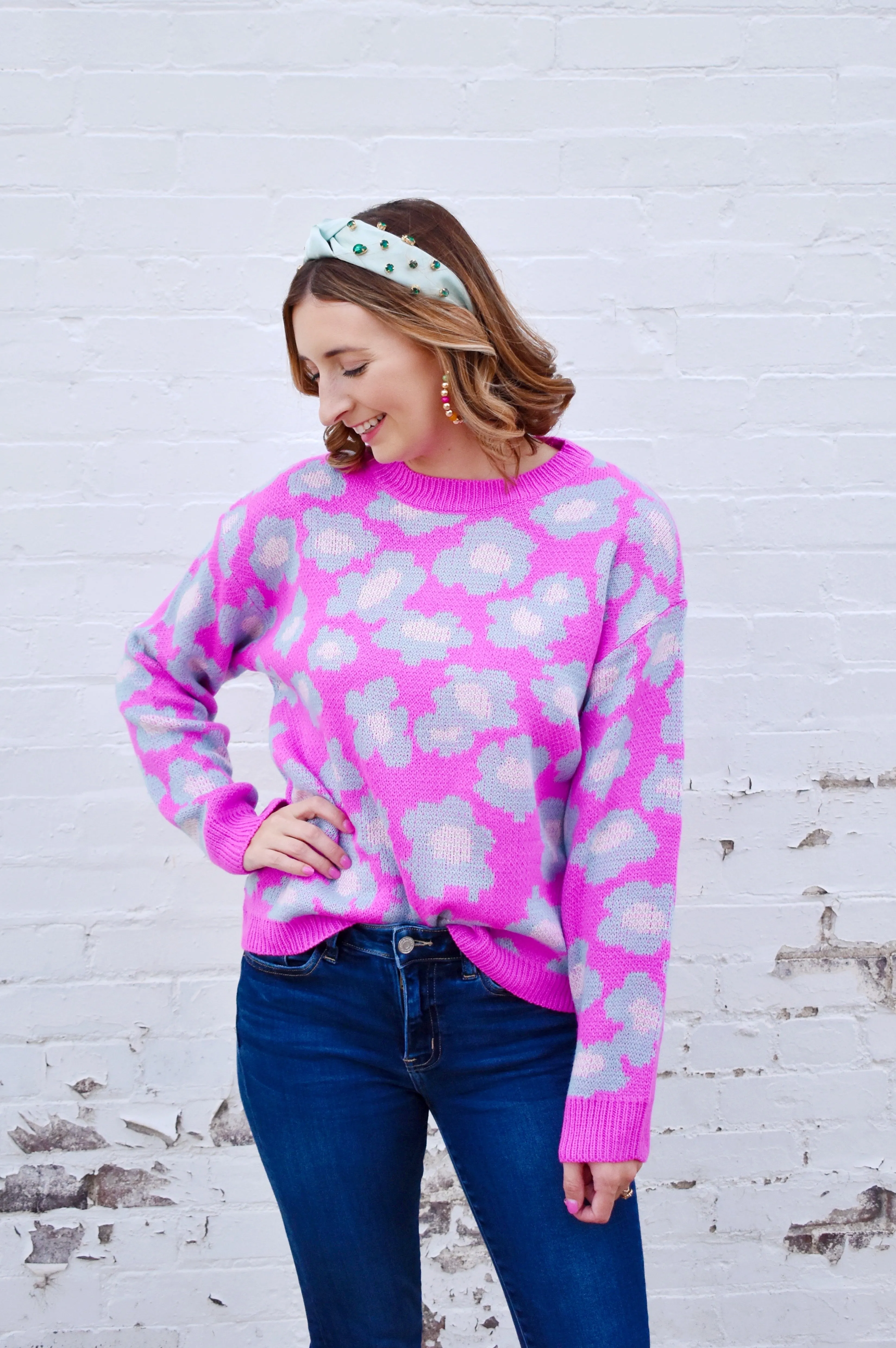 Orchid Flower Power Sweater