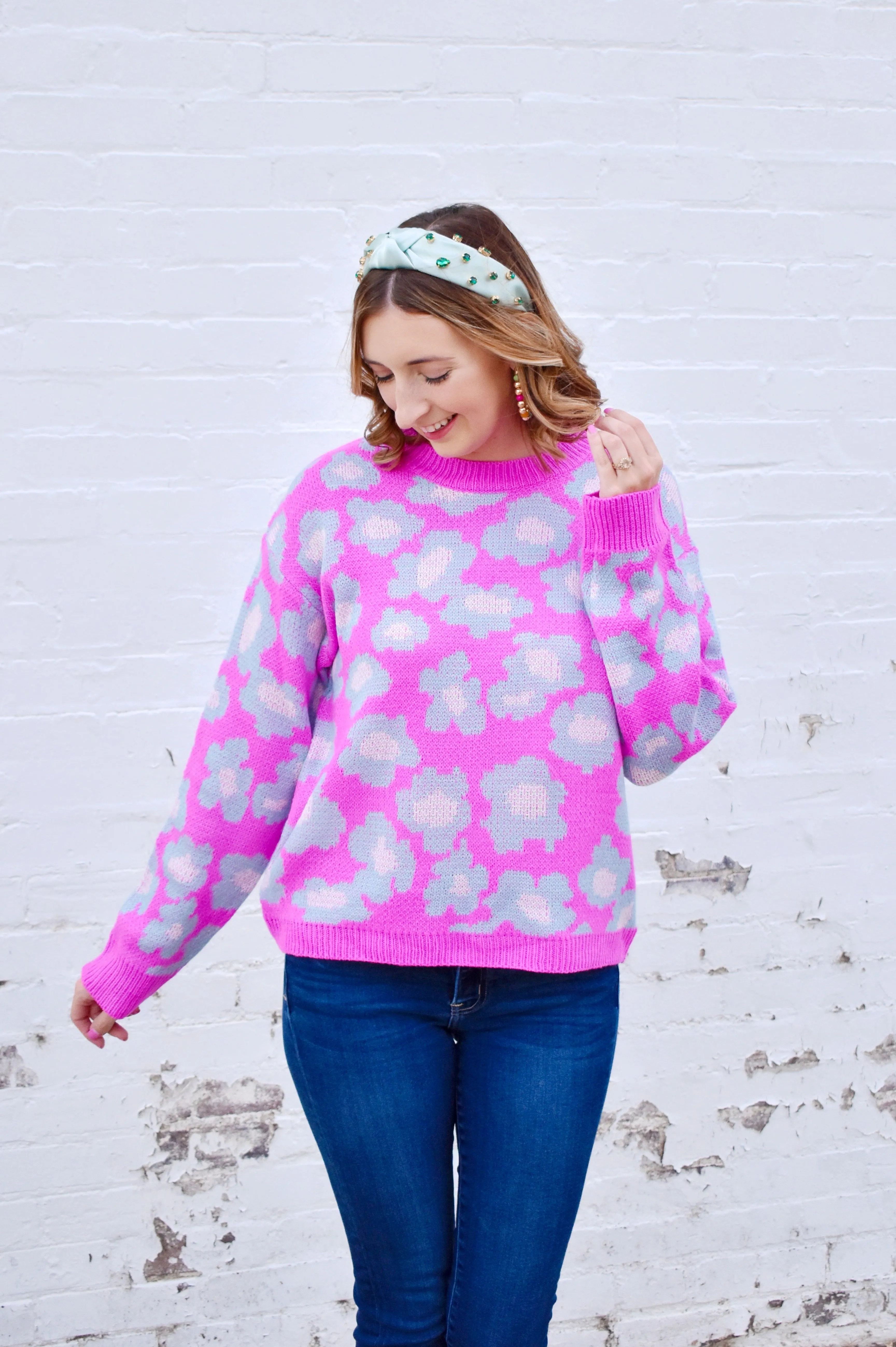 Orchid Flower Power Sweater