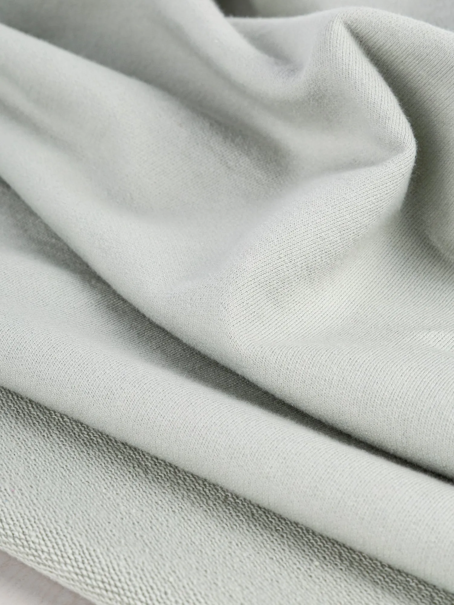 Organic Cotton Heavy French Terry - Sea Salt - Swatch