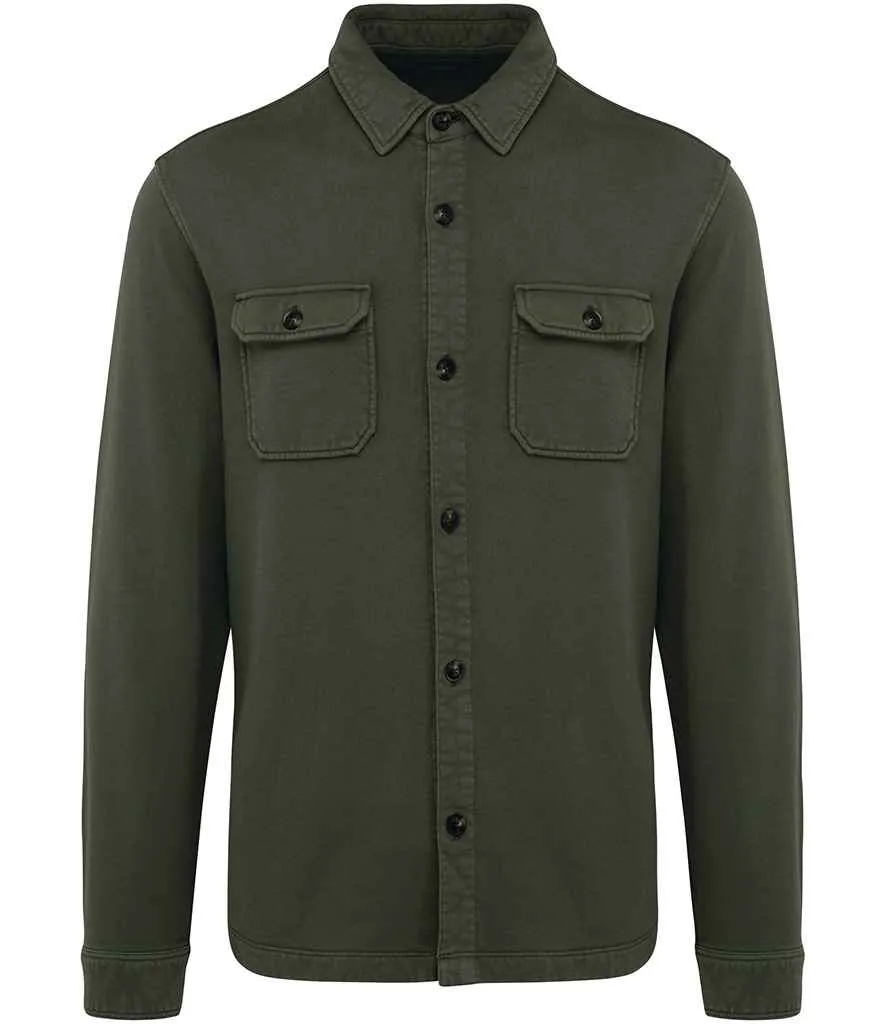 Organic Faded Overshirt: Mens