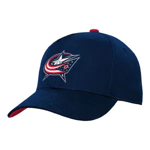 Outer Stuff NHL Precurve Toddler Snapback Hat - Columbus Blue Jackets