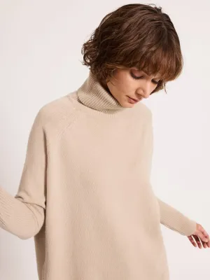 Oversized Raglan Sleeve Jumper Oyster