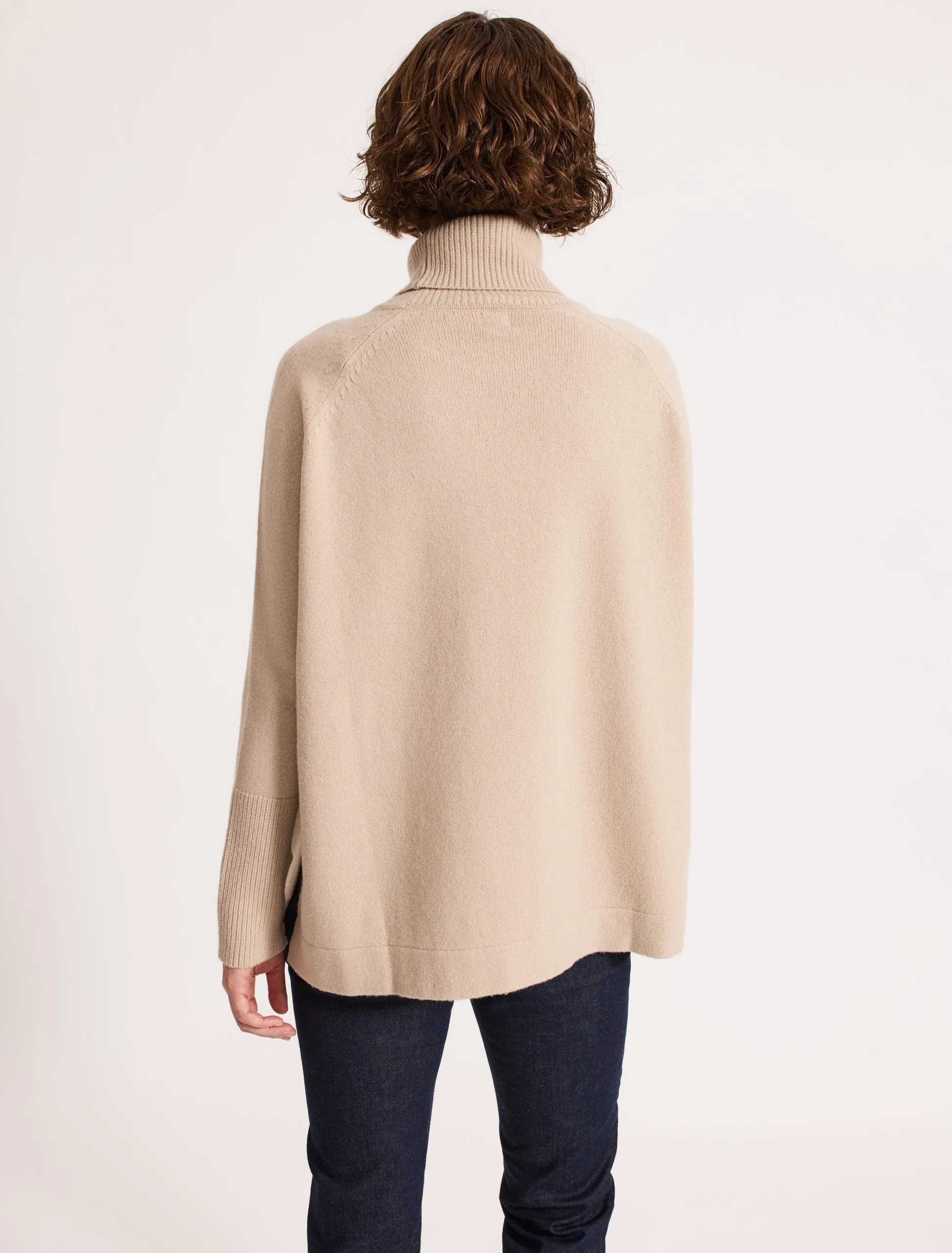 Oversized Raglan Sleeve Jumper Oyster