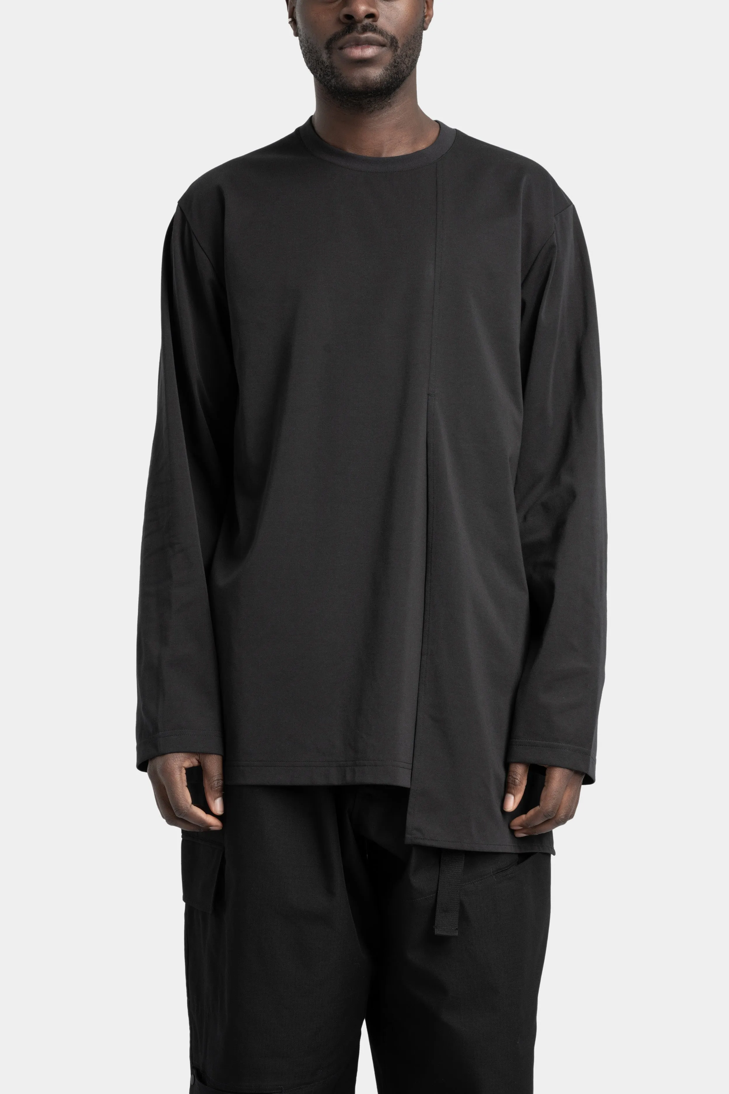 Panelled long sleeve tee