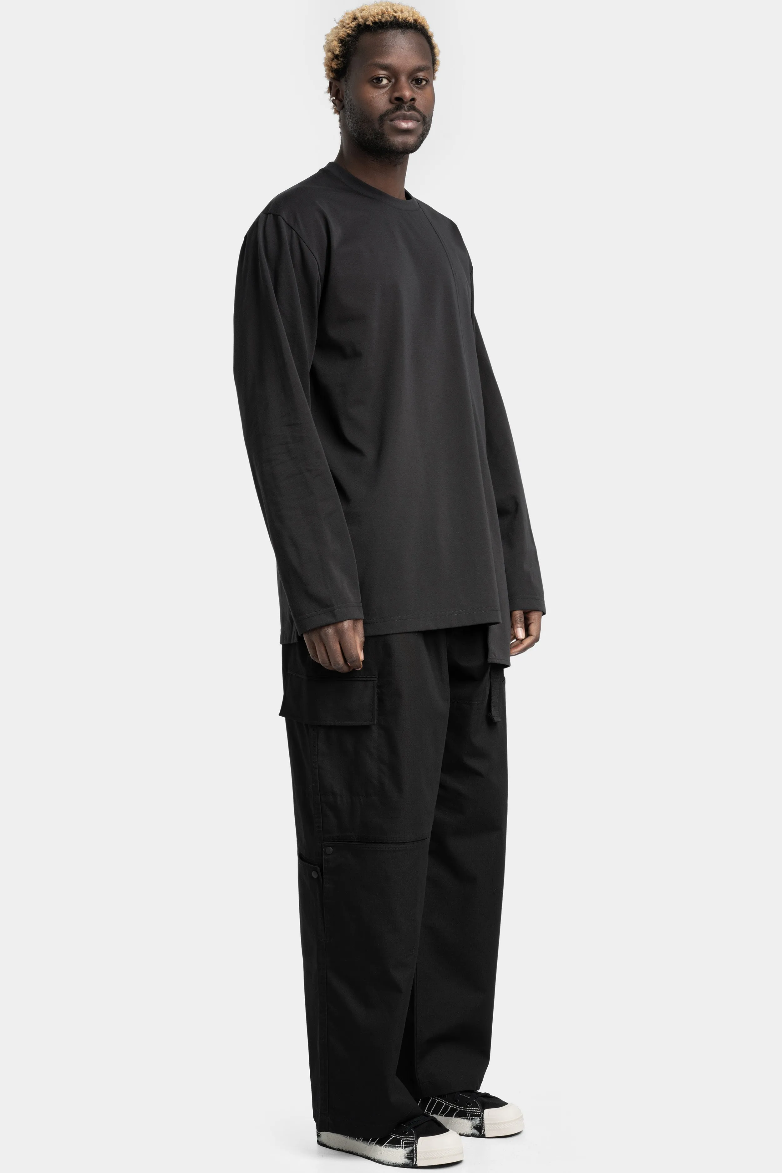 Panelled long sleeve tee