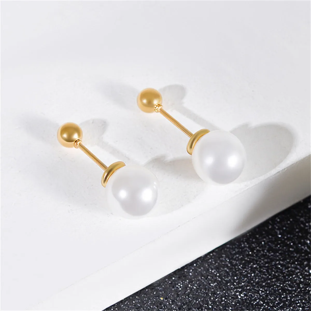 Pearl & 18K Gold-Plated Ear Jackets