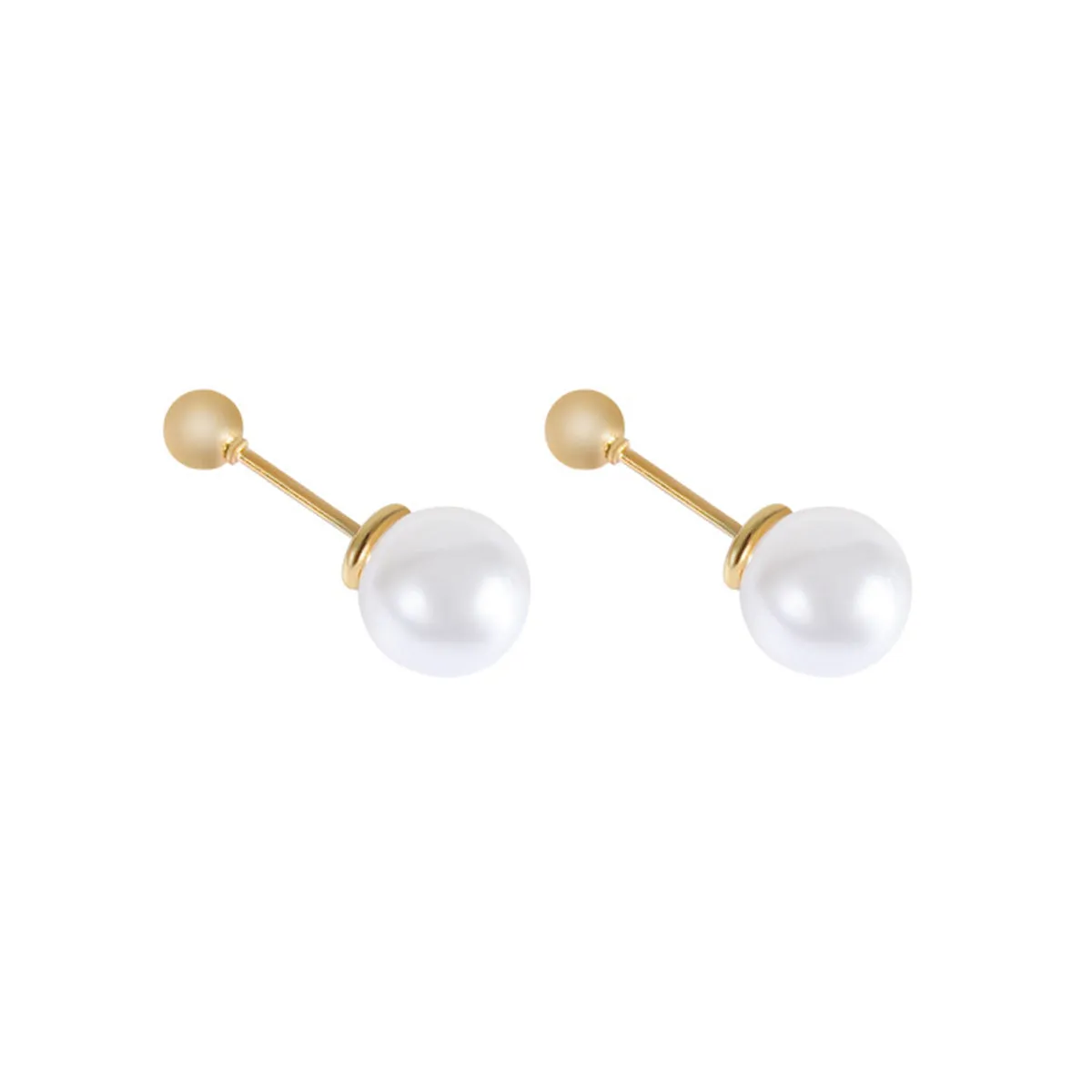 Pearl & 18K Gold-Plated Ear Jackets