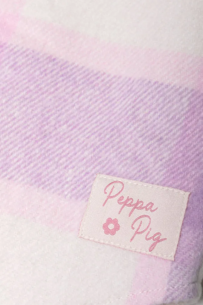 Peppa Pig Check Shacket Purple