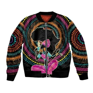 Personalized Africa Bomber Jacket Beautiful Black Woman LT18