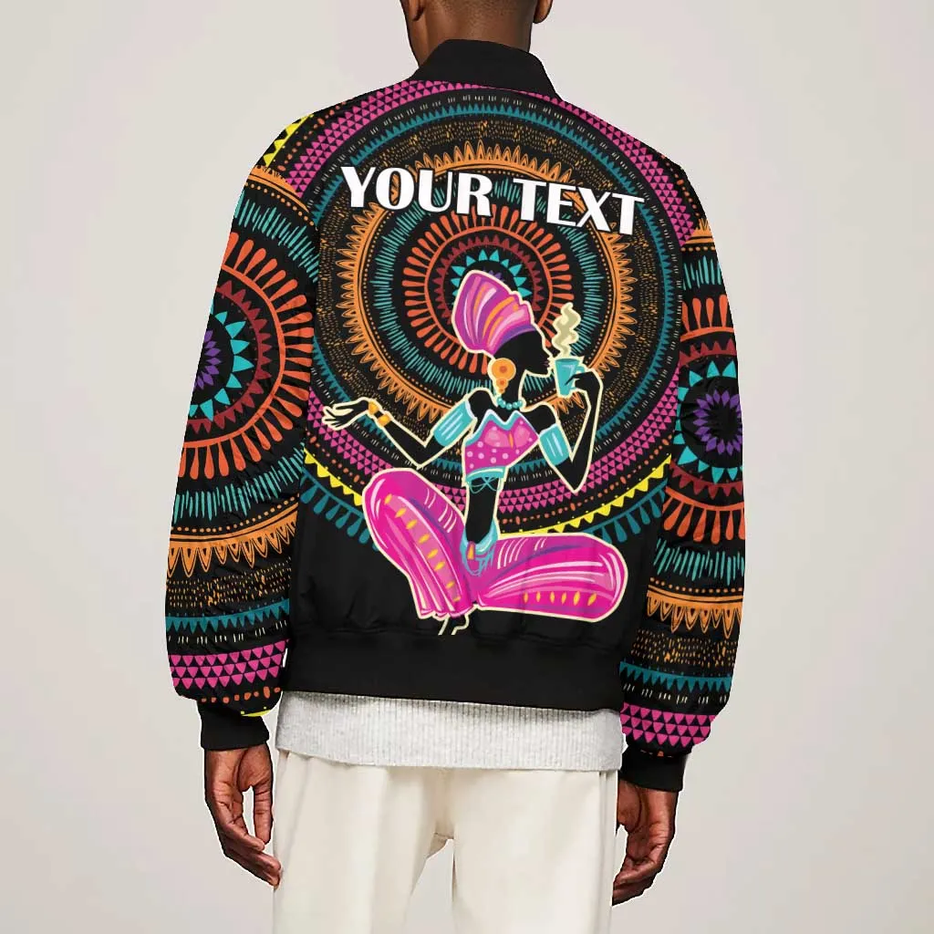 Personalized Africa Bomber Jacket Beautiful Black Woman LT18
