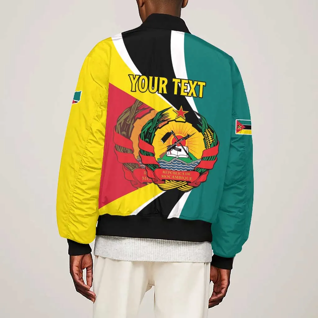 Personalized Mozambique Independence Day Bomber Jacket Coat Of Arms - Flag Style LT15