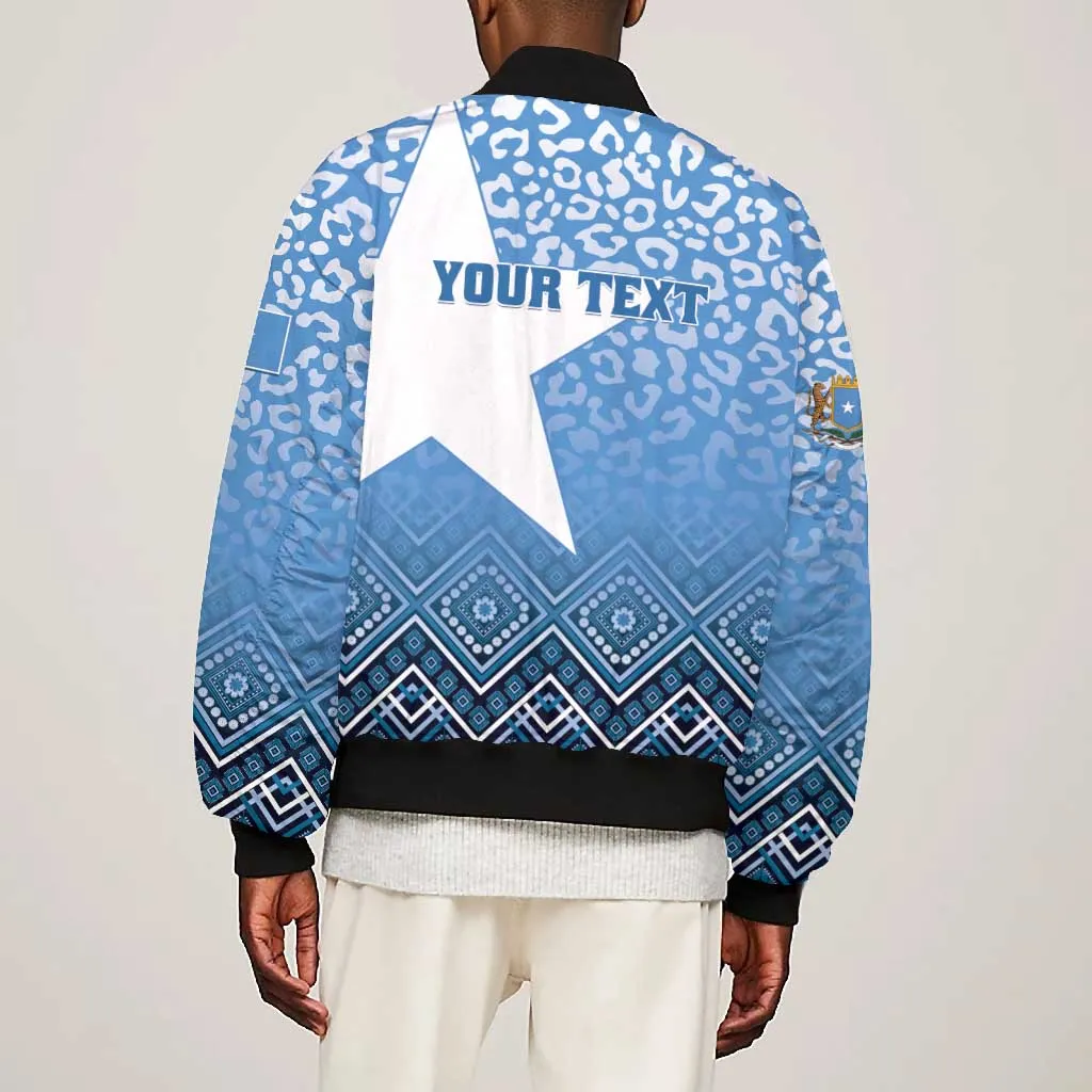 Personalized Somalia Independence Day Bomber Jacket African Leopard Pattern LT01