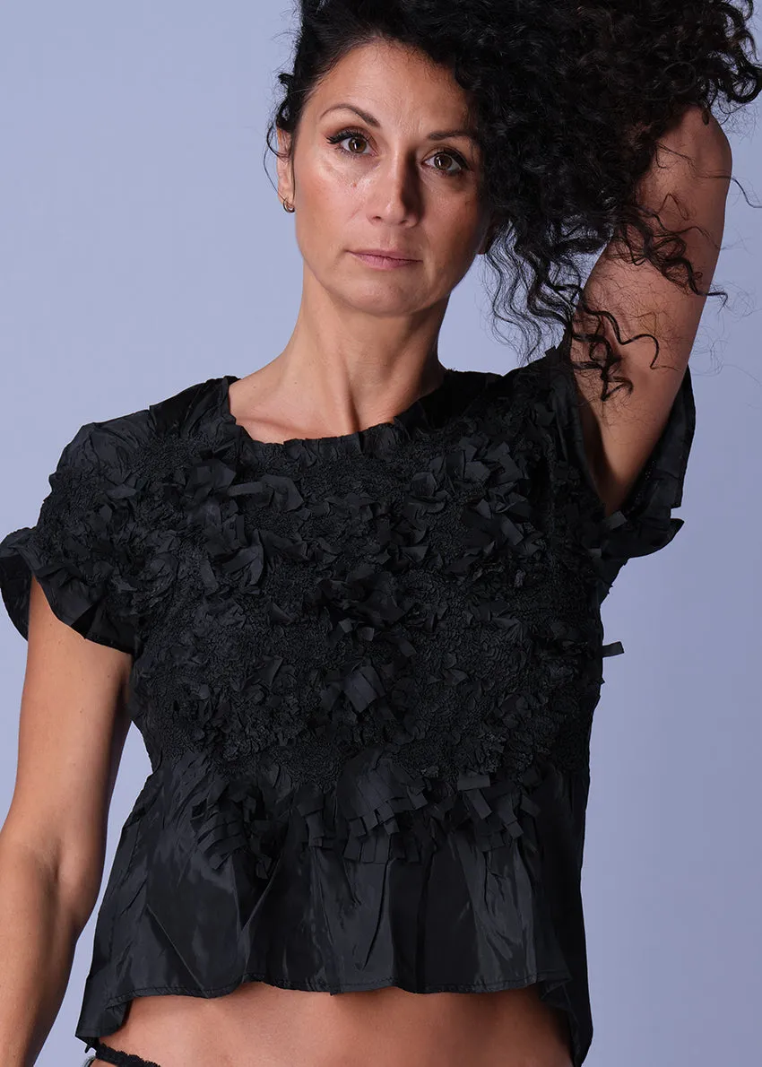 Petal Top Cornsilk