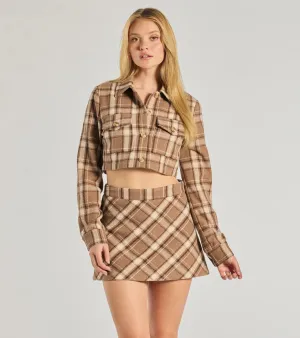 Plaid Appeal Cropped Shacket