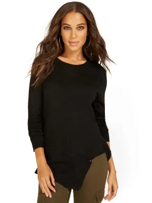 Plaid V-Neck Sweater