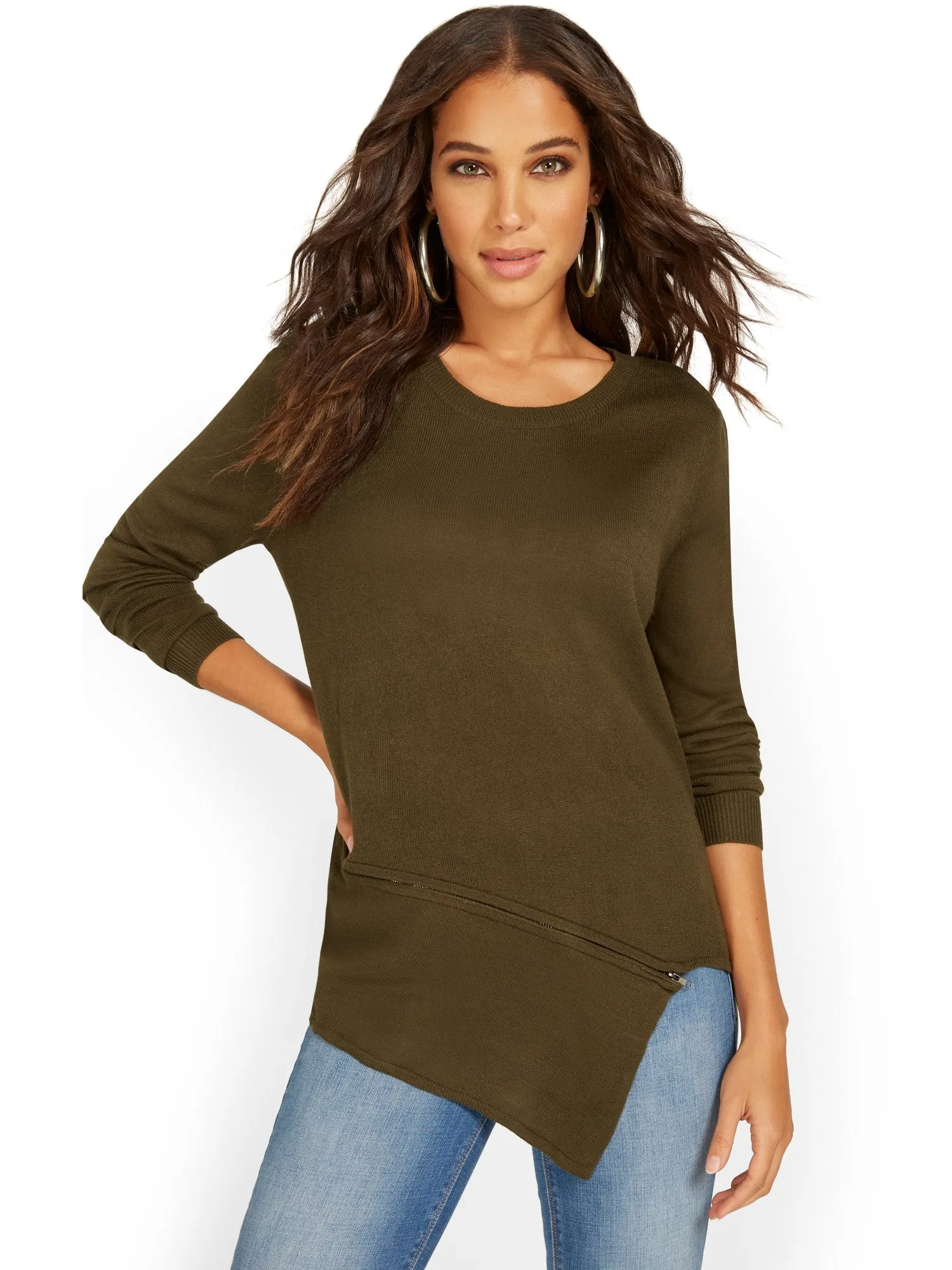 Plaid V-Neck Sweater