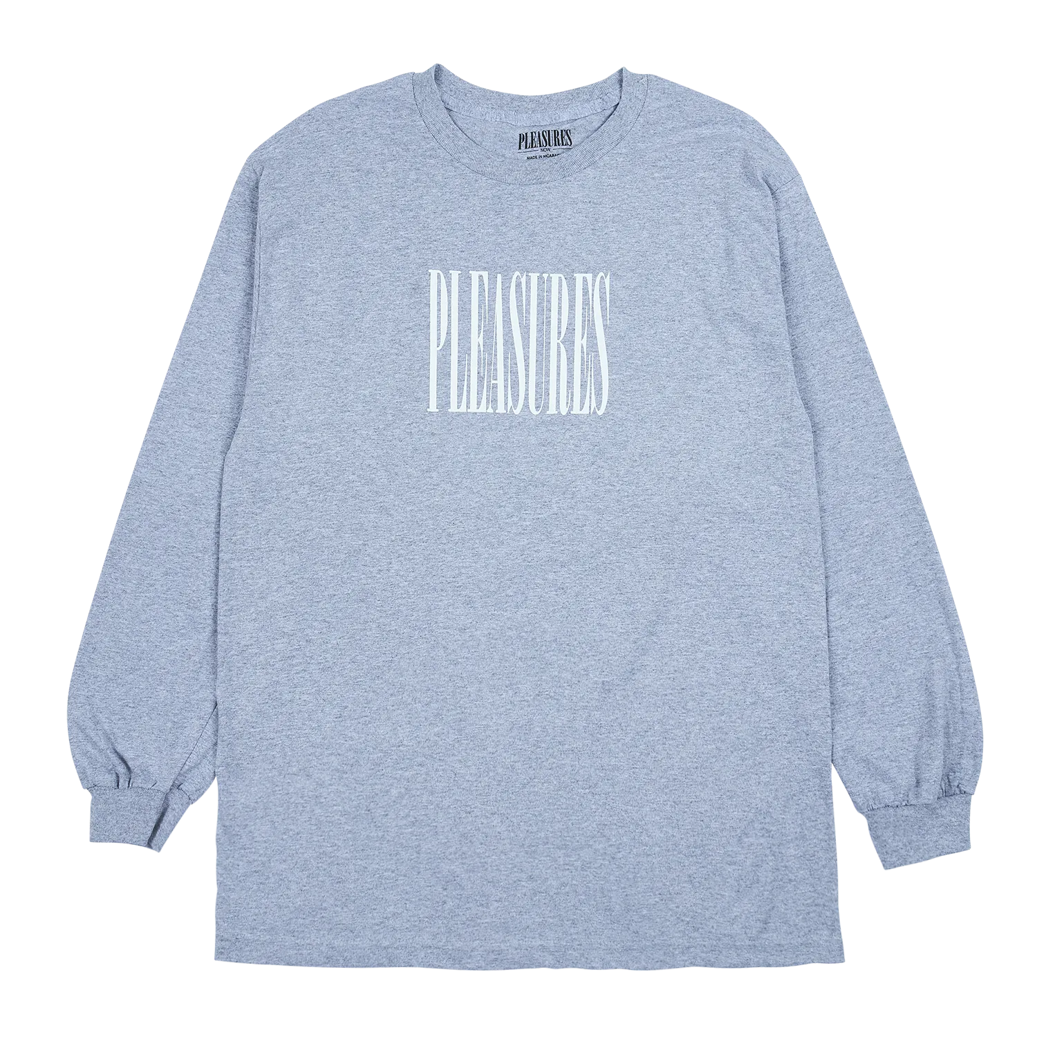 Pleasures Stretch Long Sleeve T-Shirt 'Heather Grey'