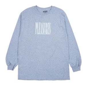 Pleasures Stretch Long Sleeve T-Shirt 'Heather Grey'