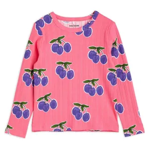 Plum Aop Ls Tee Pink