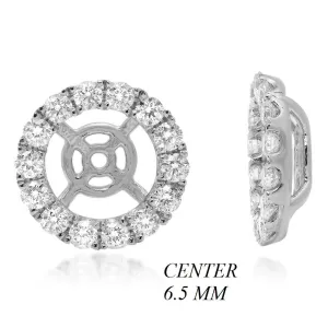PMI 14W@1.8 28RD1@0.68 6.5MM ROUND EARRING JACKETS