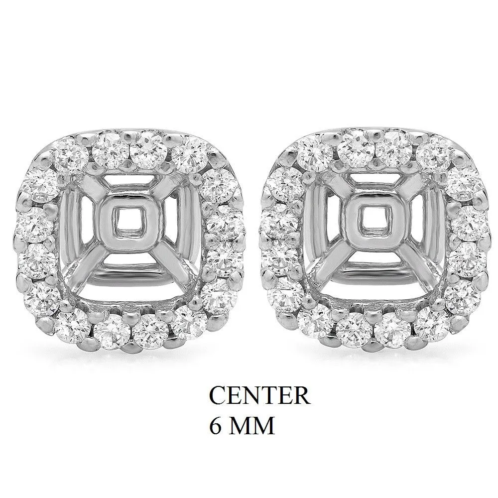PMI 14W@2.1 32RD@0.47 6MM CUSHION EARRING JACKETS