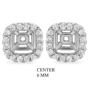 PMI 14W@2.1 32RD@0.47 6MM CUSHION EARRING JACKETS
