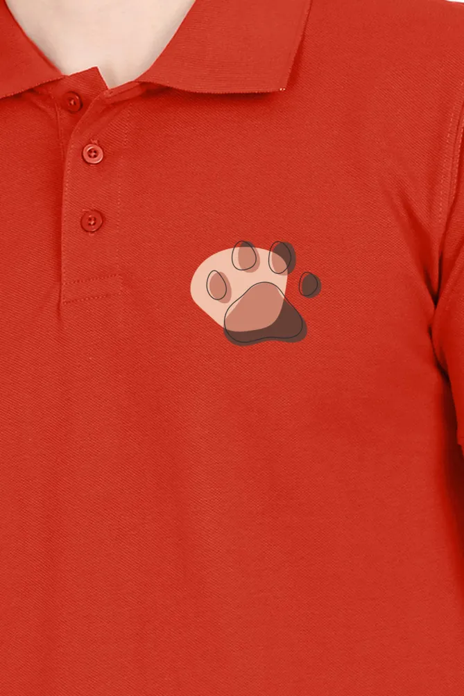 Polo Neck T-Shirt (Men) - Pawsitive Vibes (7 Colours)