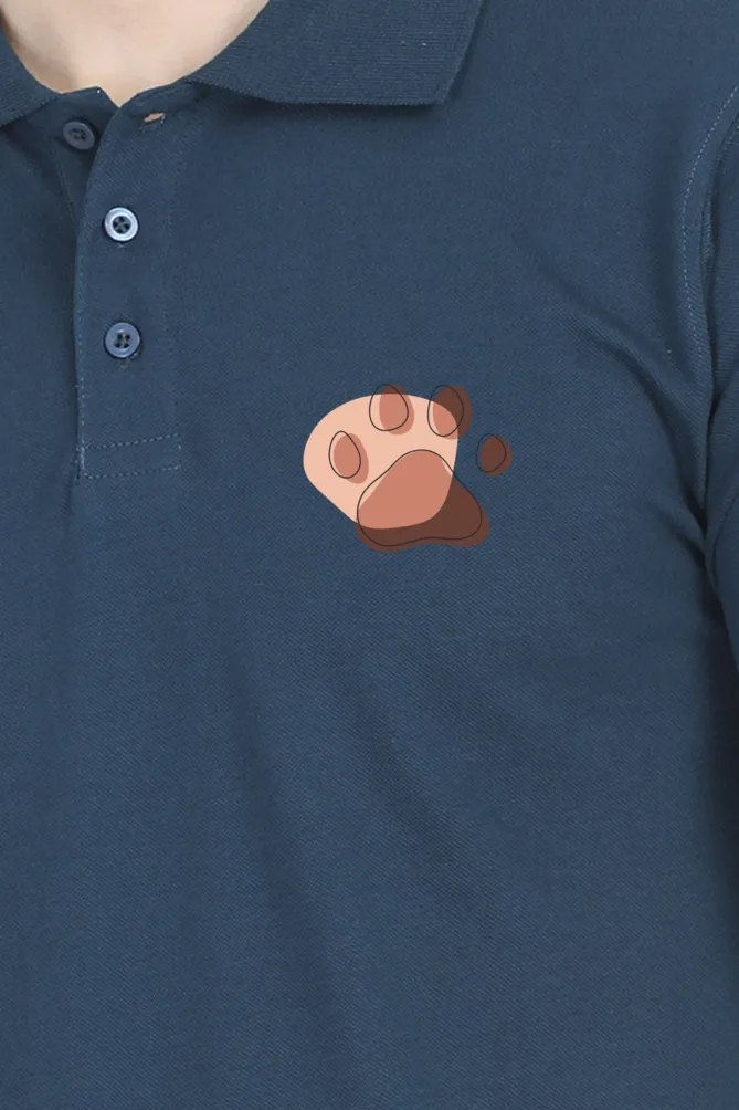 Polo Neck T-Shirt (Men) - Pawsitive Vibes (7 Colours)