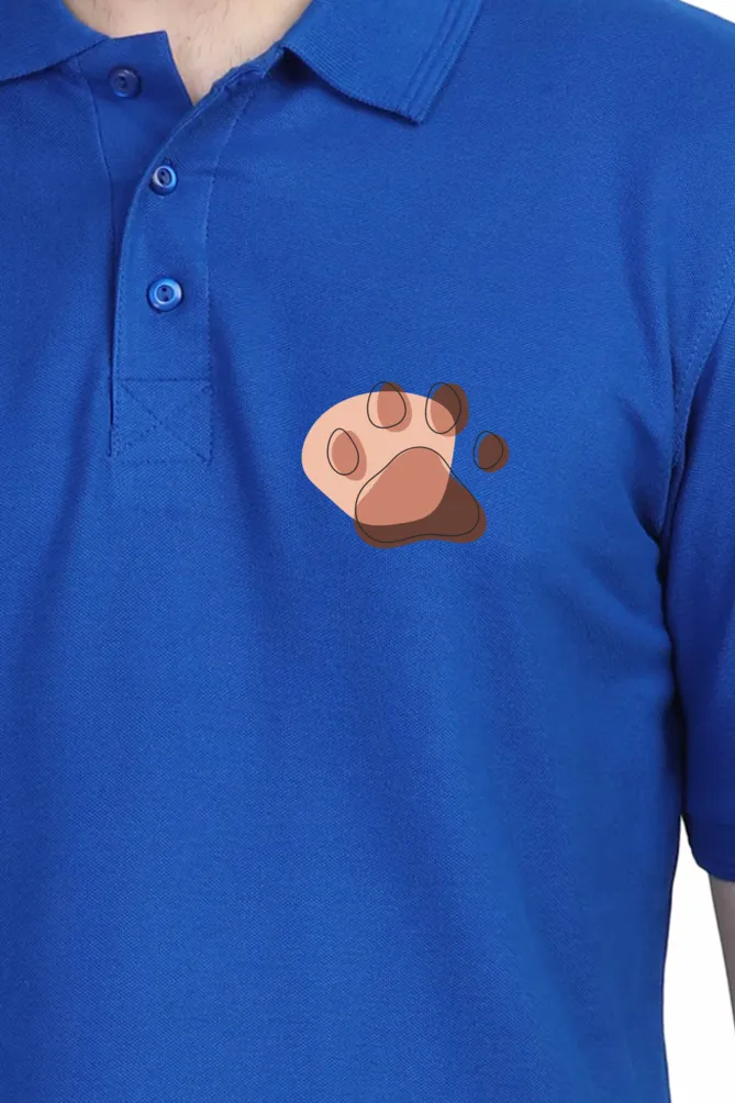 Polo Neck T-Shirt (Men) - Pawsitive Vibes (7 Colours)