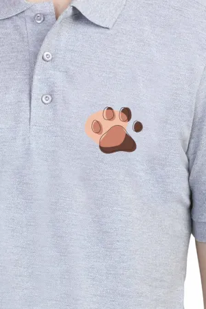 Polo Neck T-Shirt (Men) - Pawsitive Vibes (7 Colours)