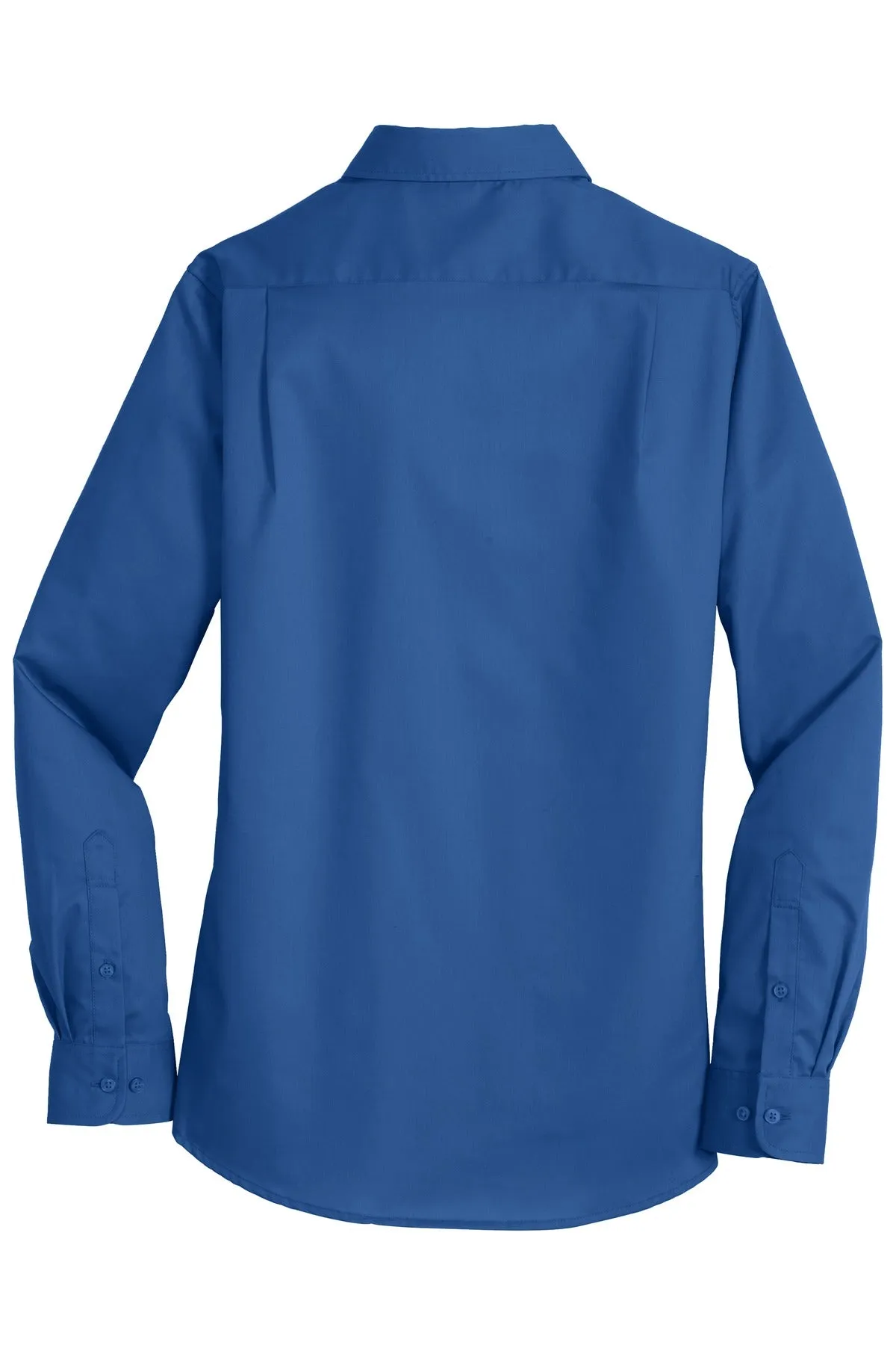 Port Authority Women's SuperPro Twill Shirt. L663 True Blue