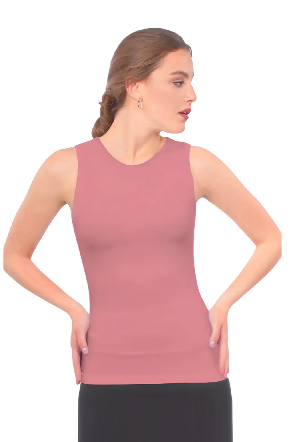 Premium Sleeveless Layering Tank Top with Full Shoulder Coverage