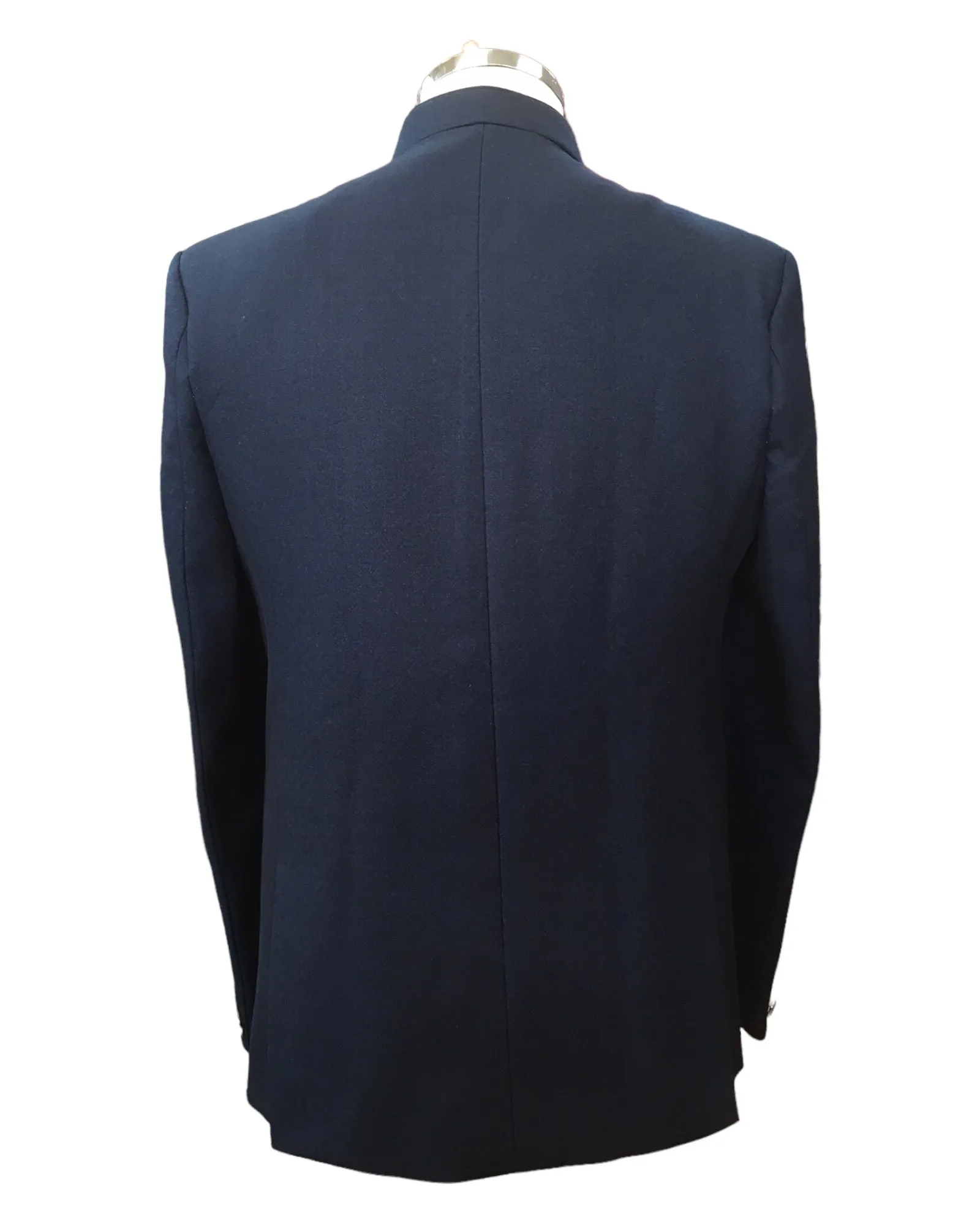 PREMIUM Slim Fit Mens Navy Blue BandhGala / Prince / Chinese Collar Jacket - Fantastic Fit - CS2406 TC 0524