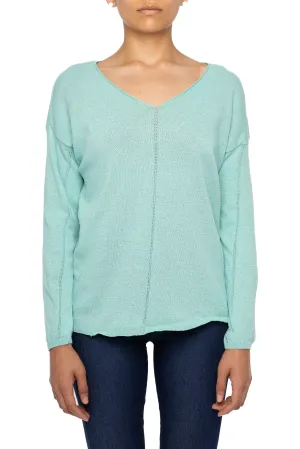 Preppy V-Neck Top