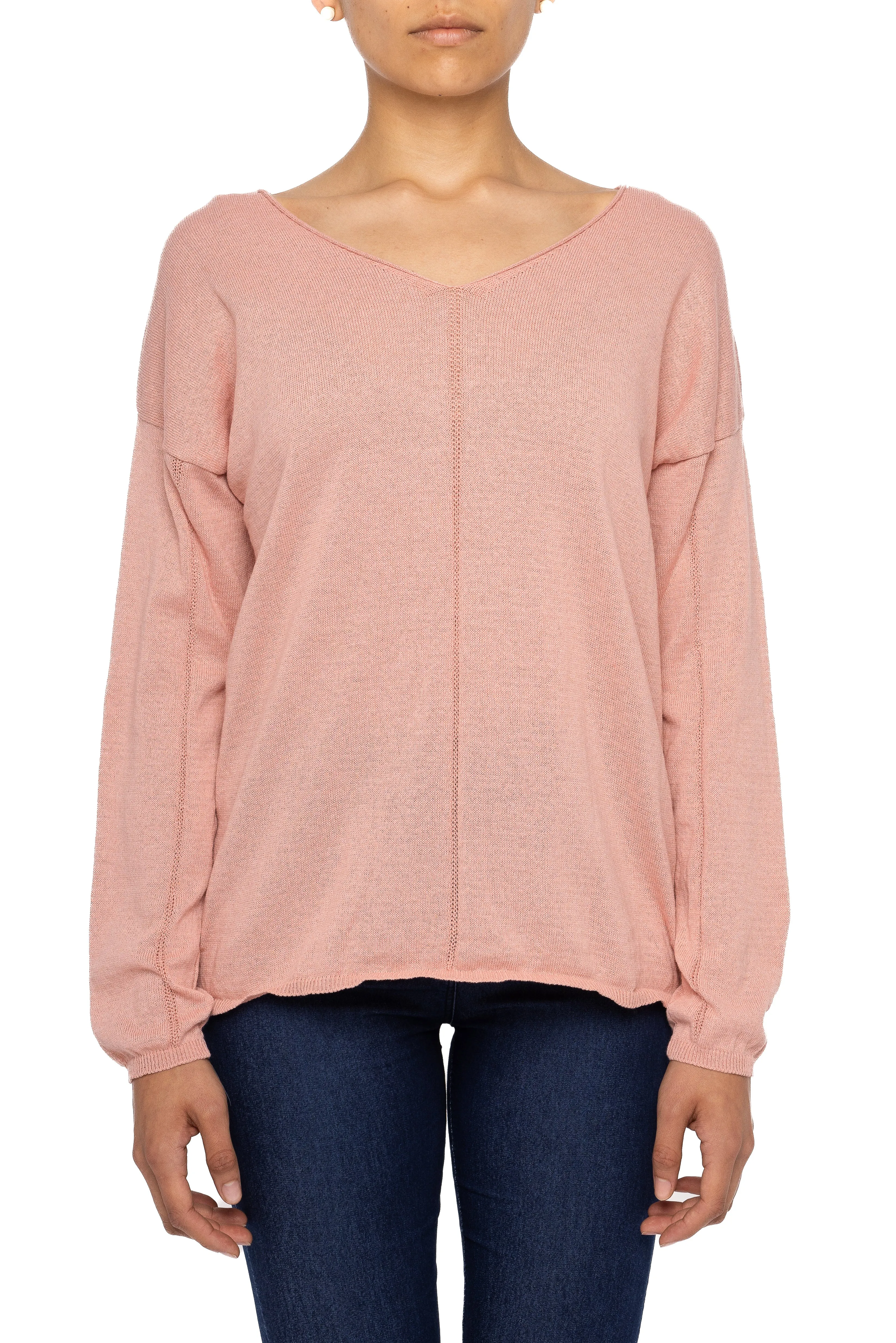 Preppy V-Neck Top