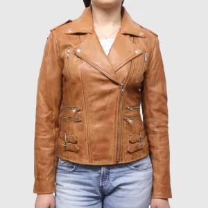 Purchase Best Leather Jacket Womens Real Soft Nappa Lamb Leather Jacket For Women