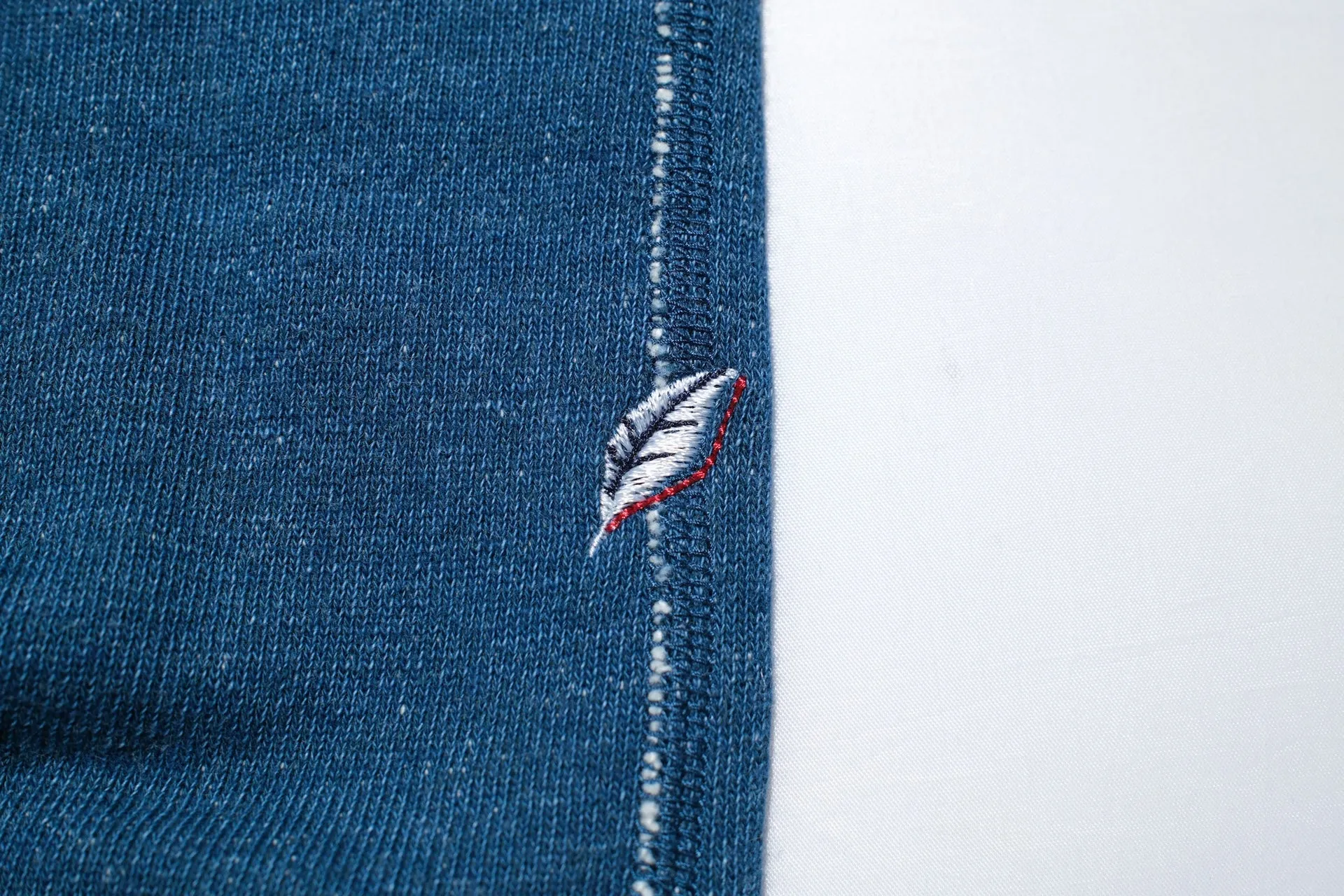 Pure Blue Japan "Slub Yarn" Raglan Sweatshirt (Greencast Indigo)