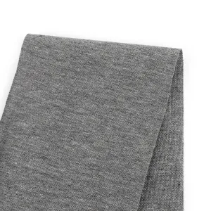 Pure Cotton Pique Knit - Gravel Marle
