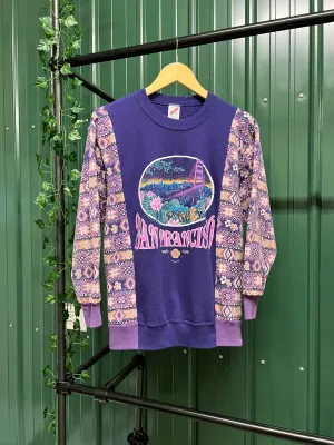"1 of 1" San Francisco Patchwork Pattern Sweater (M)