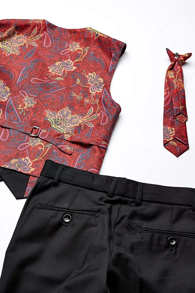 "Austin" Kids Black 5-Piece Suit