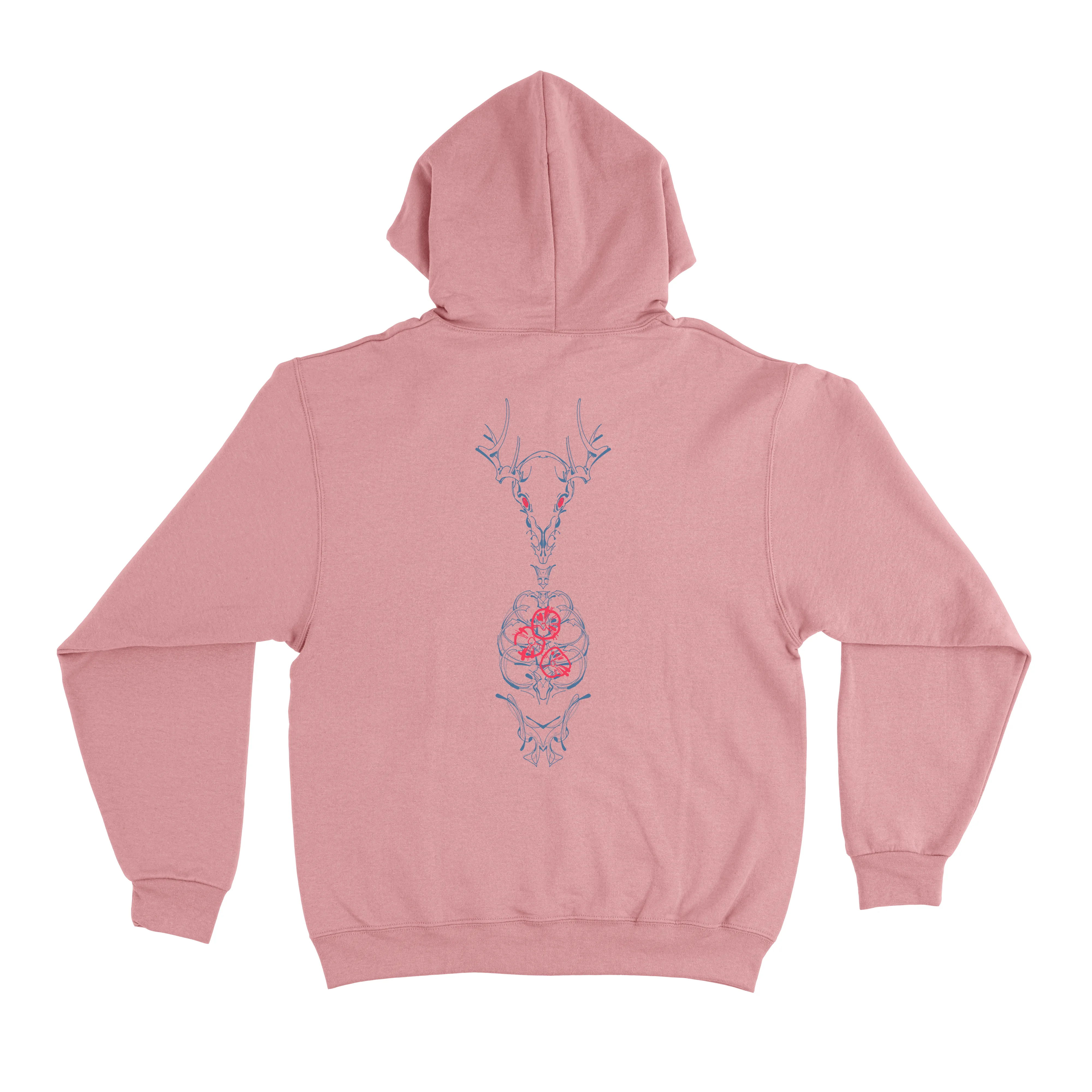 "Eyeline 8" Fleece Hoodie Light Pink