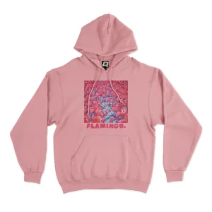 "Flamingo " Basic Hoodie Light Pink