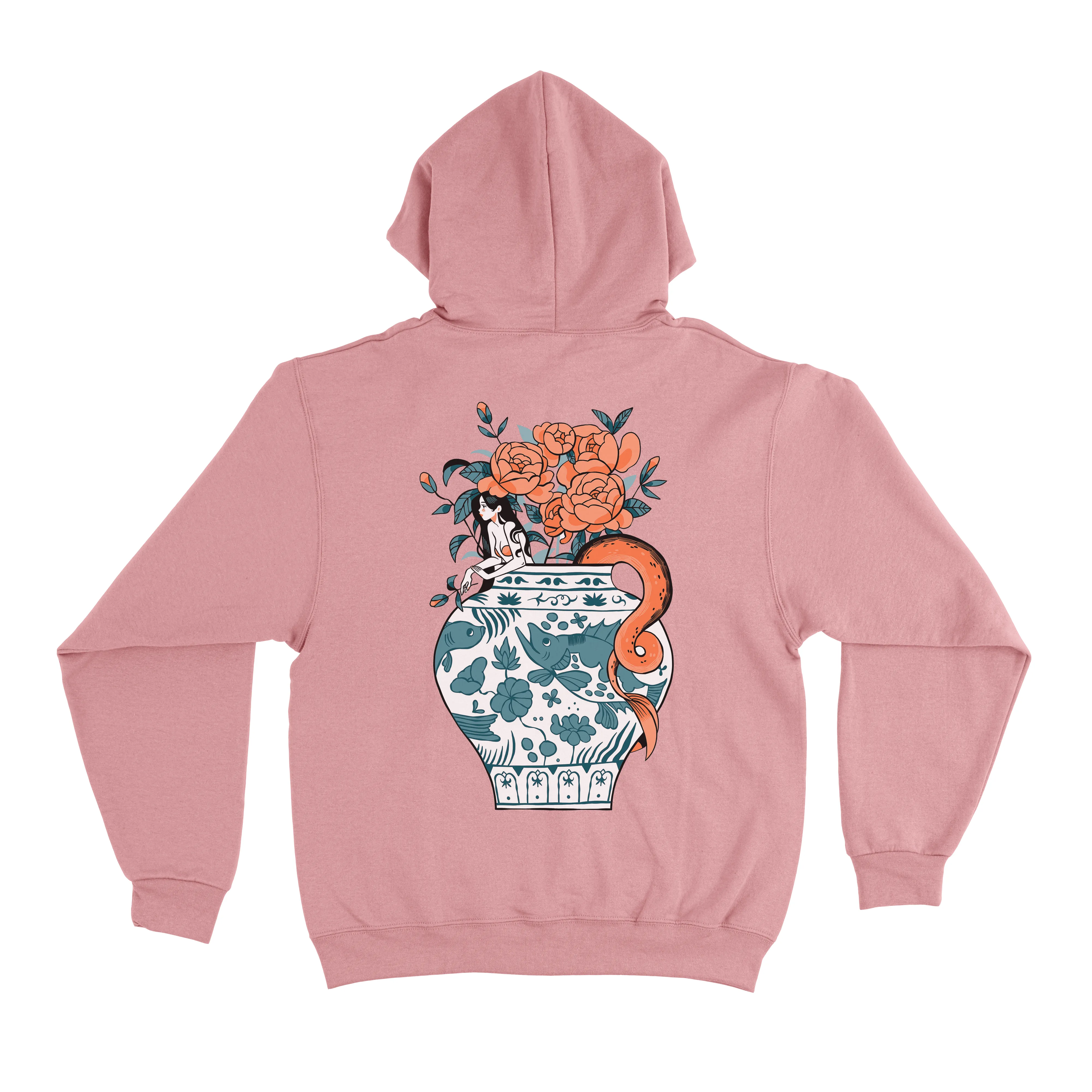 "Haven" Fleece Hoodie Light Pink