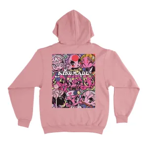 "Hokai Ori Series" Fleece Hoodie Light Pink