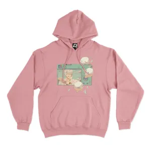 "Memories" Fleece Hoodie Light Pink