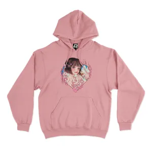 "MIKI" Basic Hoodie White/Light Pink/Pink