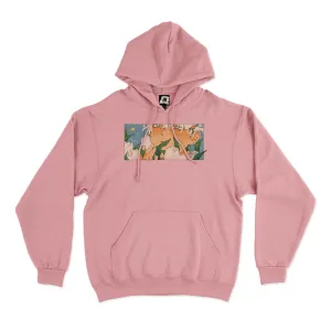 "Traces of Memories #3" Fleece Hoodie Beige/Light Pink