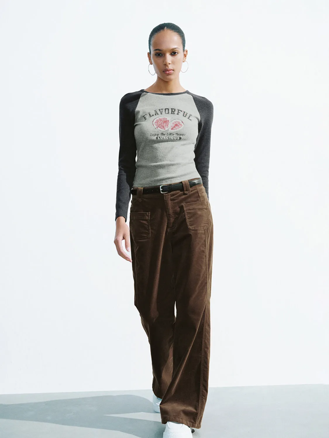 Raglan Sleeve Skinny T-Shirts