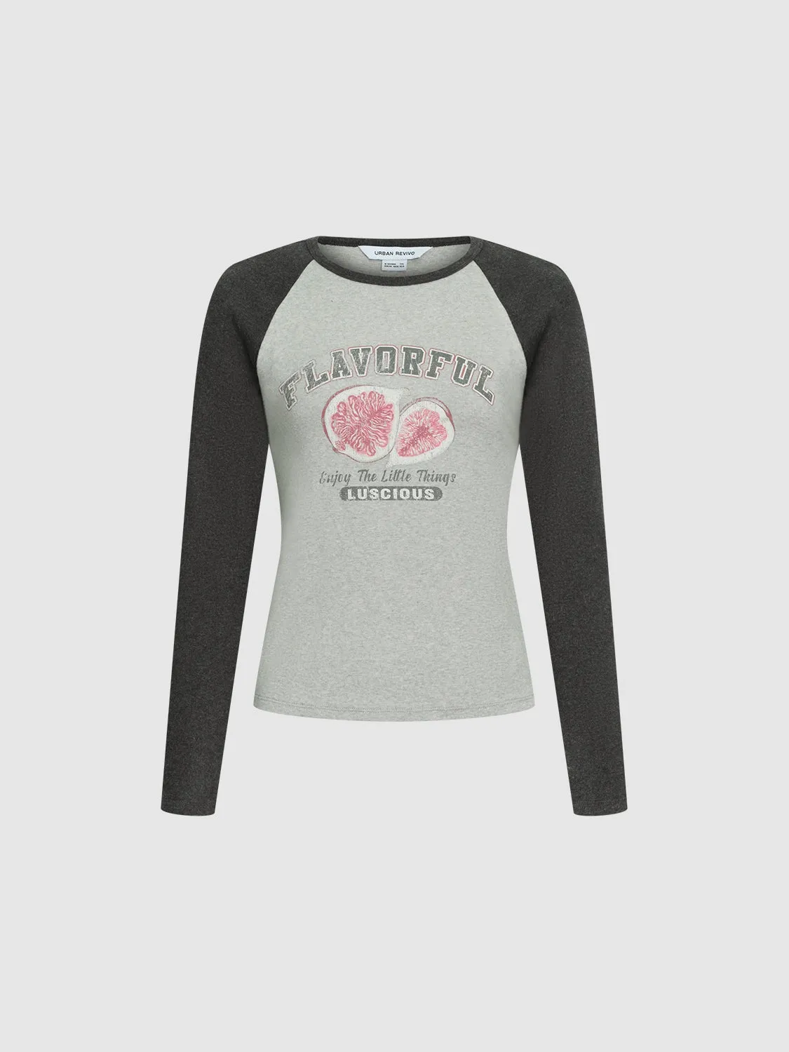 Raglan Sleeve Skinny T-Shirts